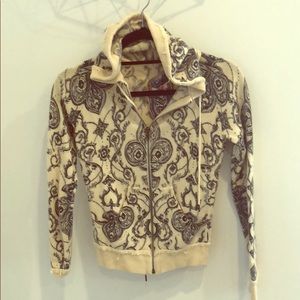 Vintage L.A.M.B. 100% Cashmere Zip front hoodie